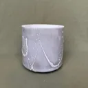 [#1041] 6.5" Stibnite Infused Quartz Crystal Singing Bowl | A-35