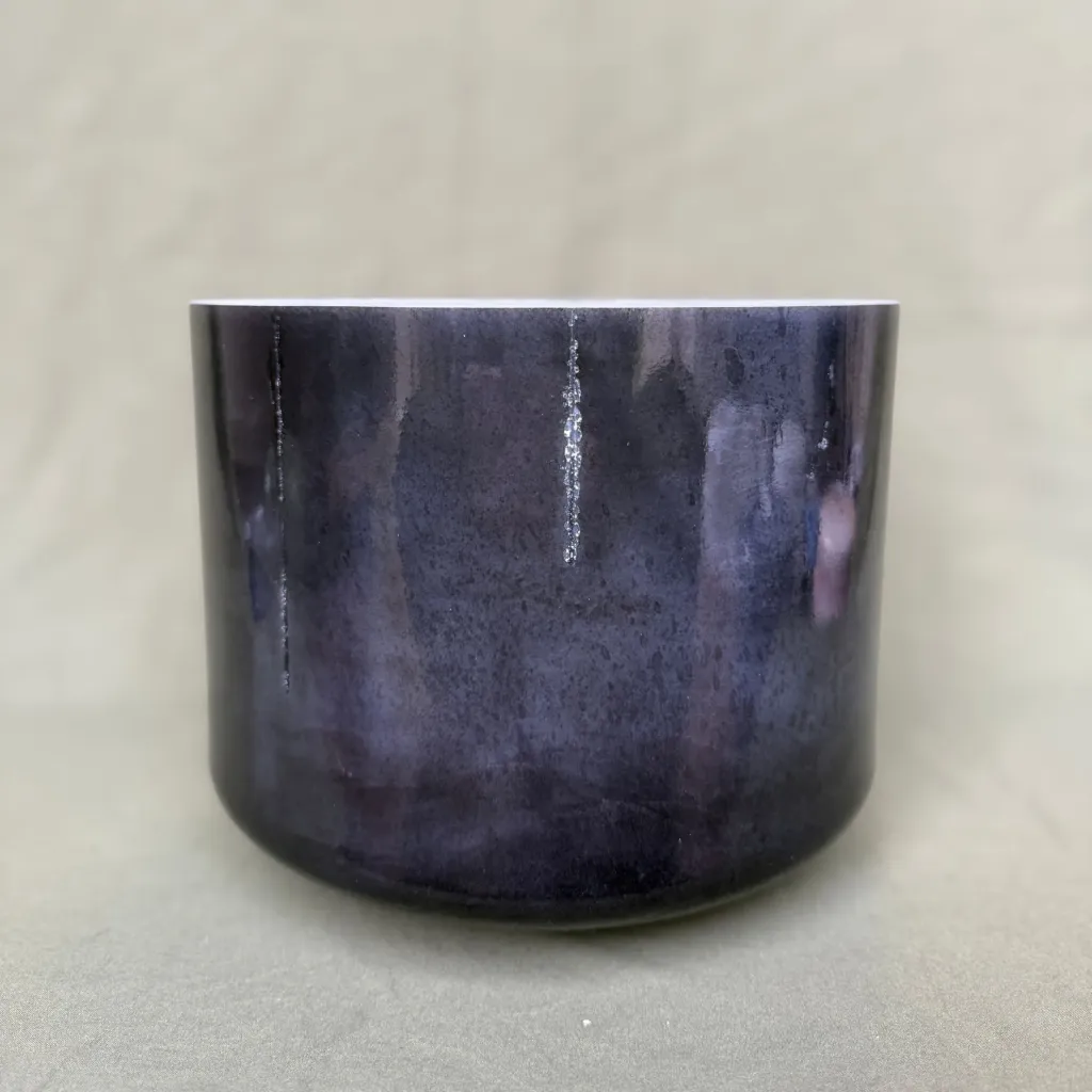 [1101] [#1101] 9" Galena Infused Quartz Crystal Singing Bowl | C+5