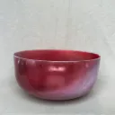 [#1418] 12" Red Spinel Infused Quartz Crystal Singing Bowl | 3G+15 | 198 Hz