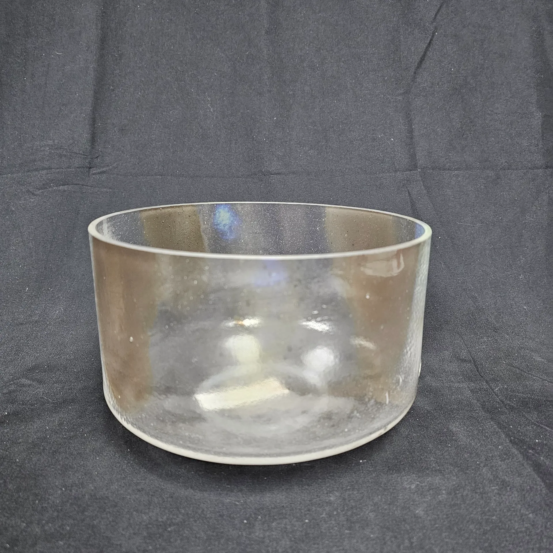 [#1552] 9" Herkimer Diamond Infused Quartz Crystal Singing Bowl | 4F#-40 | 362 Hz