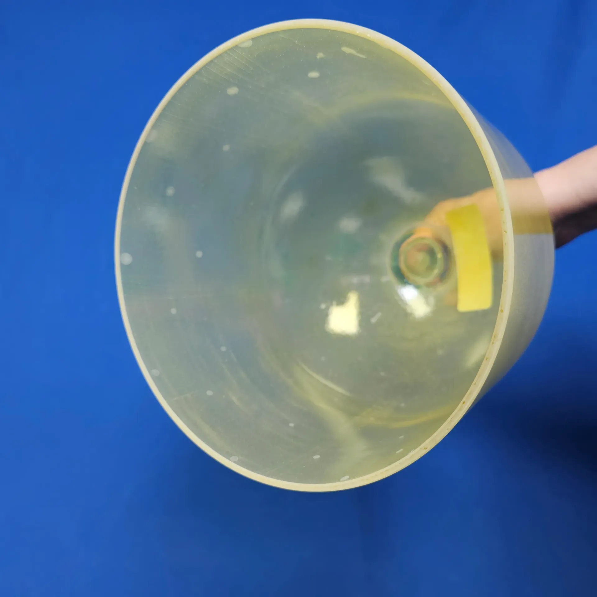 [#2089] 7" Scapolite Infused Quartz Crystal Singing Bell | 4D#+0 | 311 Hz