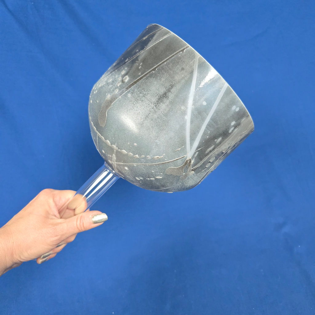 [2106] [#2106] 7" Lapis Infused Quartz Crystal Singing Bell | 4A-50 | 428 Hz