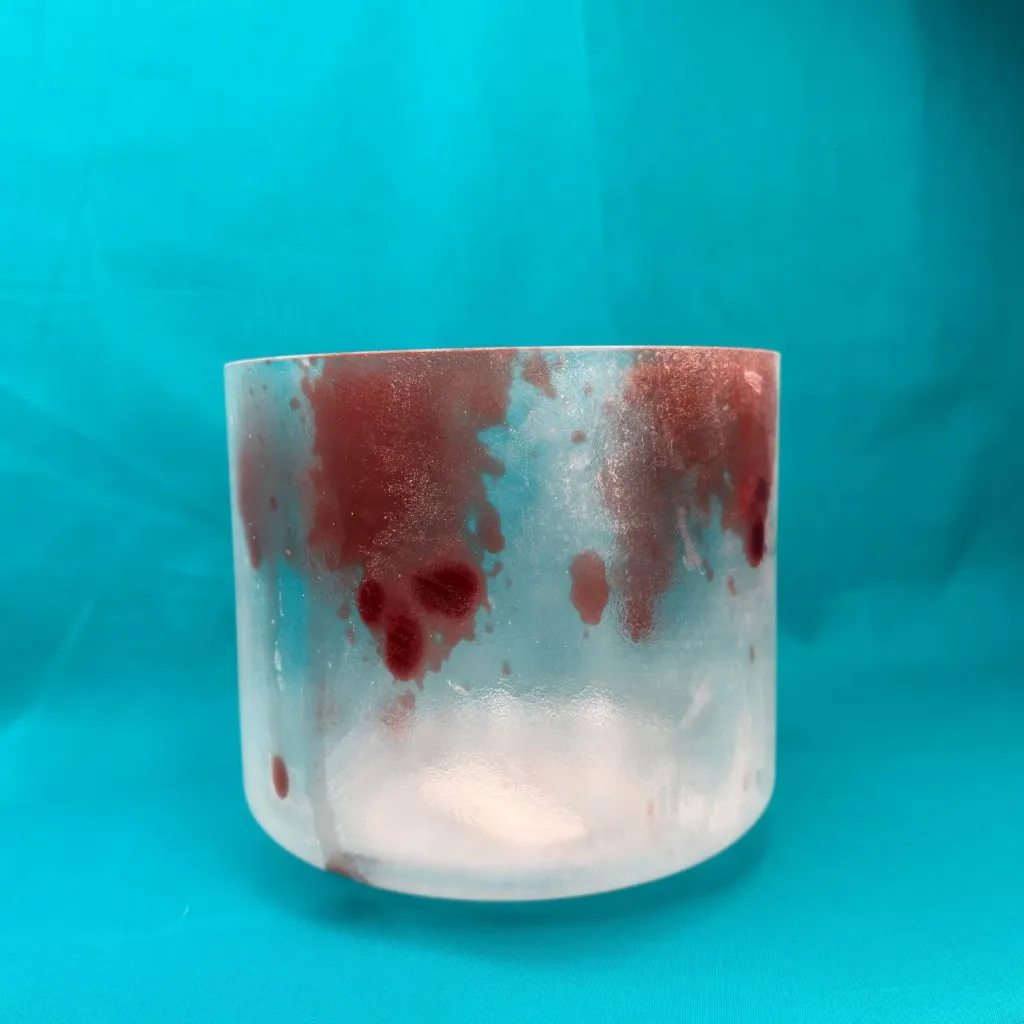 [2161] Dragon's Blood Quartz Crystal Singing Bowl | 6.5" G Note | #2161