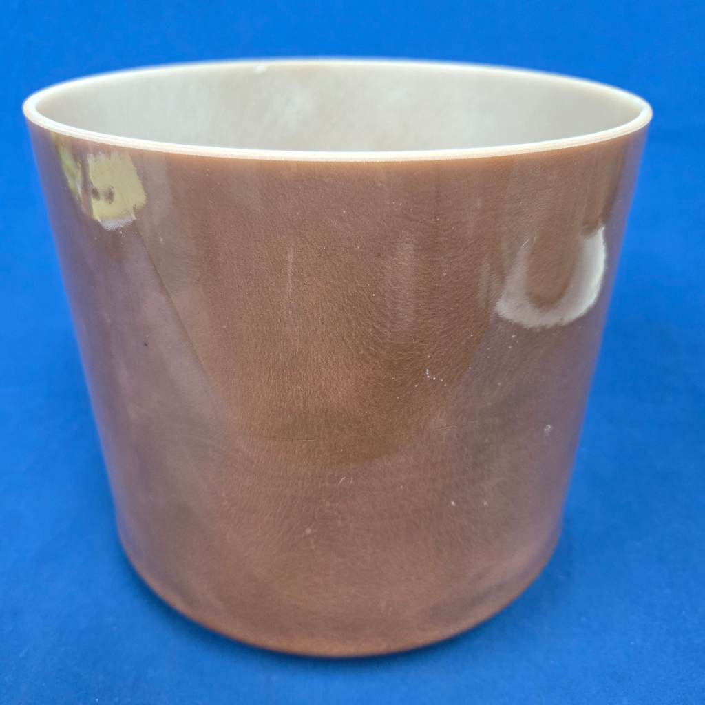 [#4237] 8" Cacao Infused Quartz Crystal Singing Bowl | 3B+5 | 247 Hz