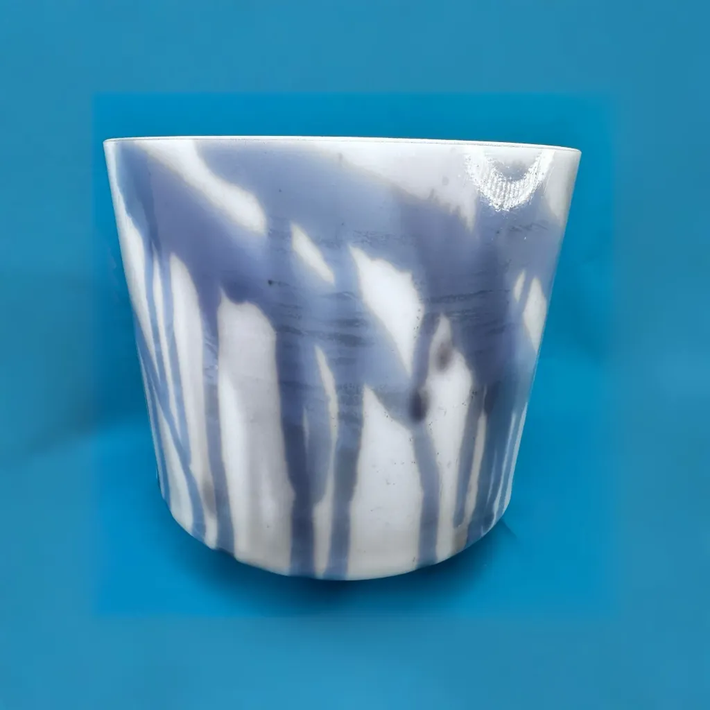 [#658] 9" Lavender Flower Infused Quartz Crystal Singing Bowl | 3A#+10 | 244 Hz